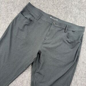 TravisMathew Golf Pants 42 Grey Stretch Performance 1MT435 Excellent Mens